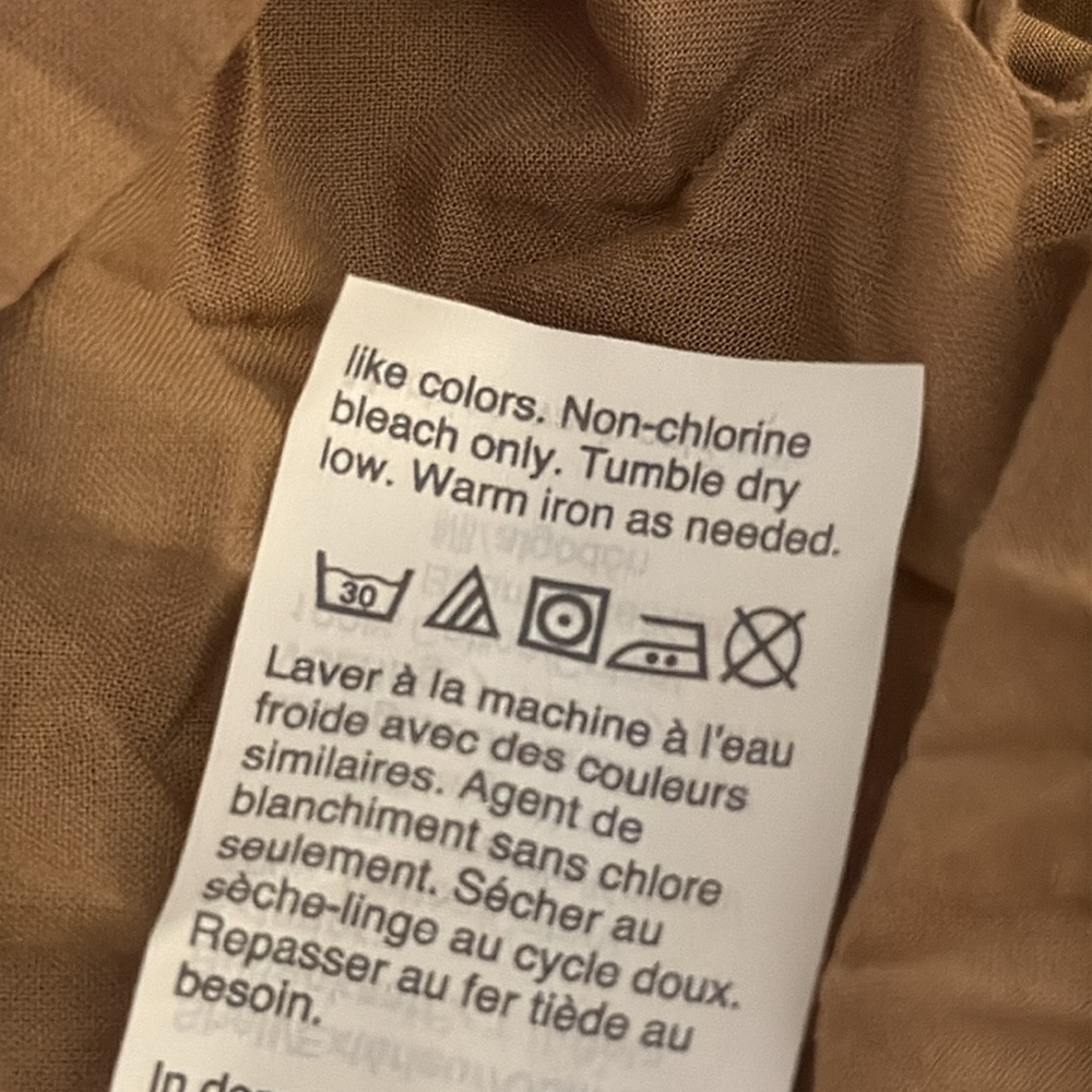 J. Crew Tan Faux Wrap Crisp 100% Cotton Midi Dress - Picture 9 of 12